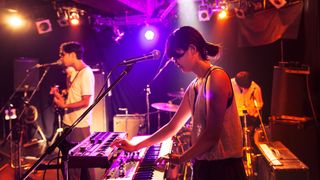 Young musicians onstage